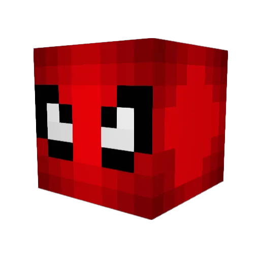POBOSON Minecraft avatar head, 3D render