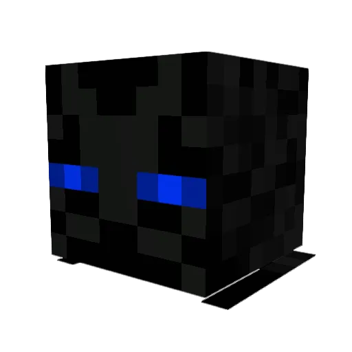 POCS2 Minecraft avatar head, 3D render
