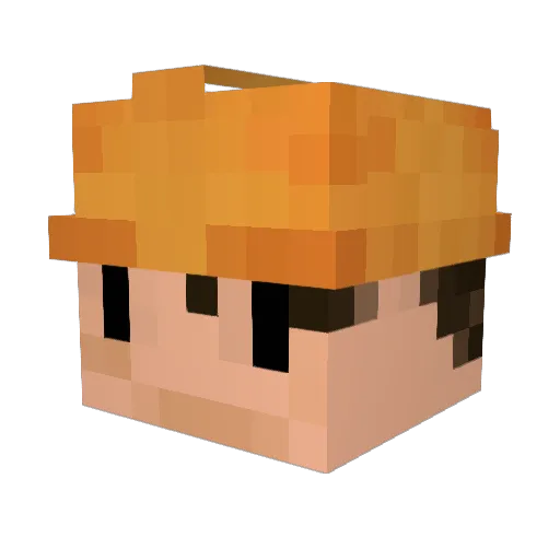 PODE2016 Minecraft avatar head, 3D render