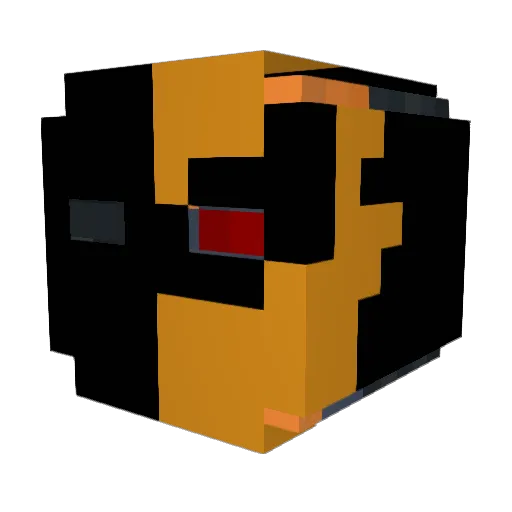 PODG3 Minecraft avatar head, 3D render