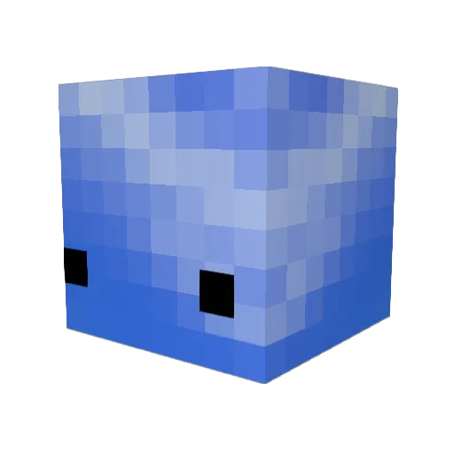 POD_CHAEM Minecraft avatar head, 3D render