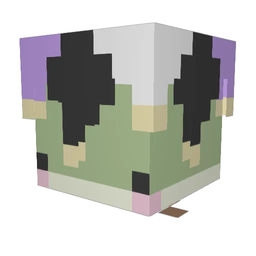 POGFROG10 Minecraft avatar head, 3D render