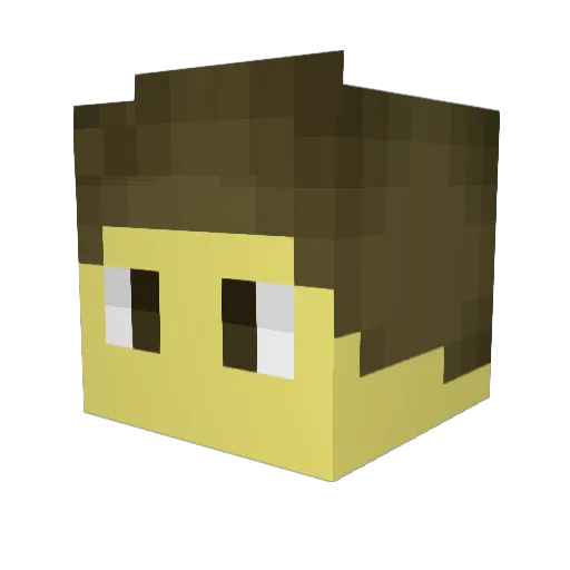 POG_N3mel_GERS Minecraft avatar head, 3D render