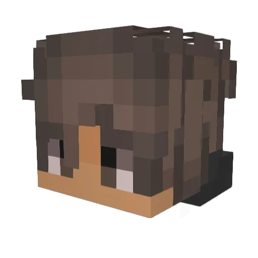 POG_Tipsi Minecraft avatar head, 3D render