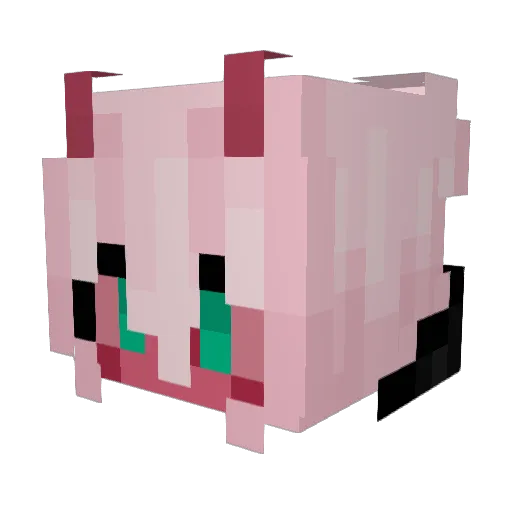 POIGHOST Minecraft avatar head, 3D render