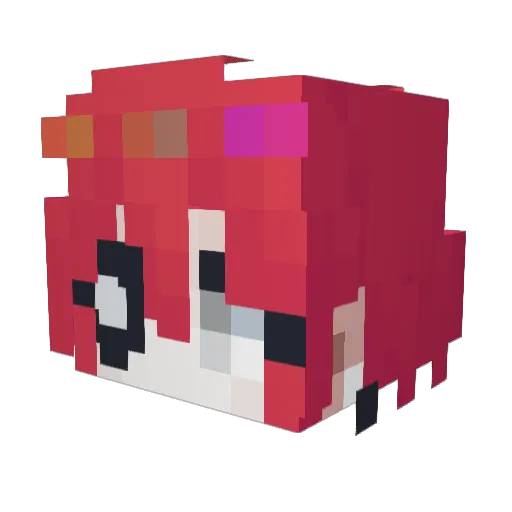 POKAPOKA74 Minecraft avatar head, 3D render