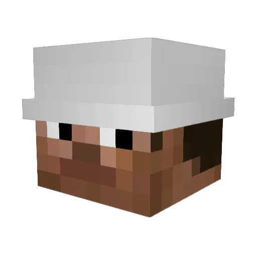 POKAT1N Minecraft avatar head, 3D render