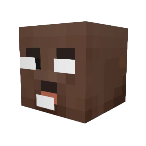 POKILLERIMPLAY Minecraft avatar head, 3D render