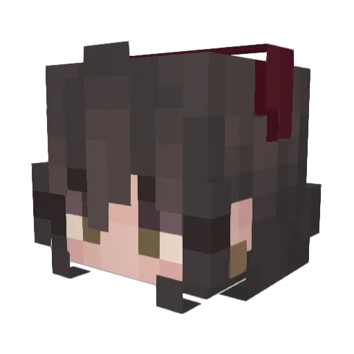 POLLITOUCHIHA Minecraft avatar head, 3D render