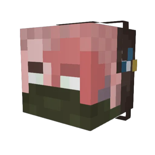 POMOGITE2334 Minecraft avatar head, 3D render