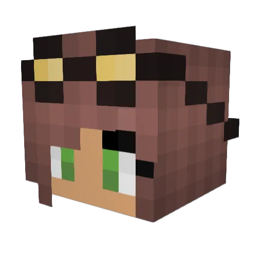 PONP1999 Minecraft avatar head, 3D render
