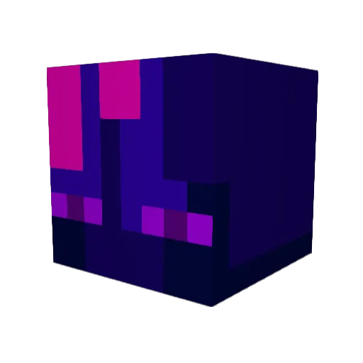 POONY_jr Minecraft avatar head, 3D render
