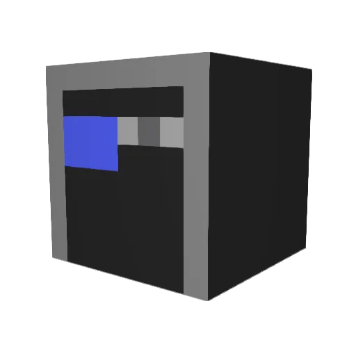 POOPCOAXER Minecraft avatar head, 3D render