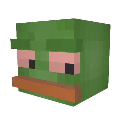 POOPOOKING69 Minecraft avatar head, 3D render