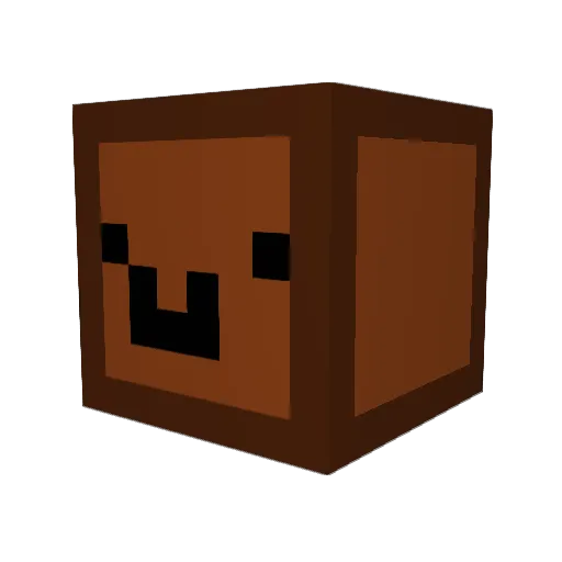 POOPY_POOPY Minecraft avatar head, 3D render