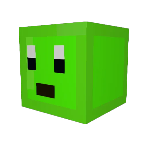 POPOLUS Minecraft avatar head, 3D render