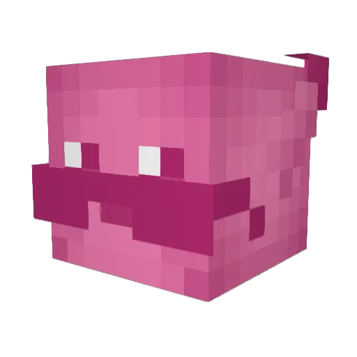 POPOPOWOWW Minecraft avatar head, 3D render