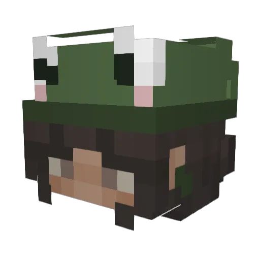 POPPROCKS Minecraft avatar head, 3D render