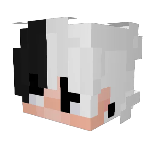 POPTARD Minecraft avatar head, 3D render