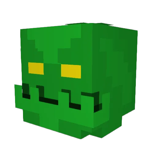 POPZAC Minecraft avatar head, 3D render