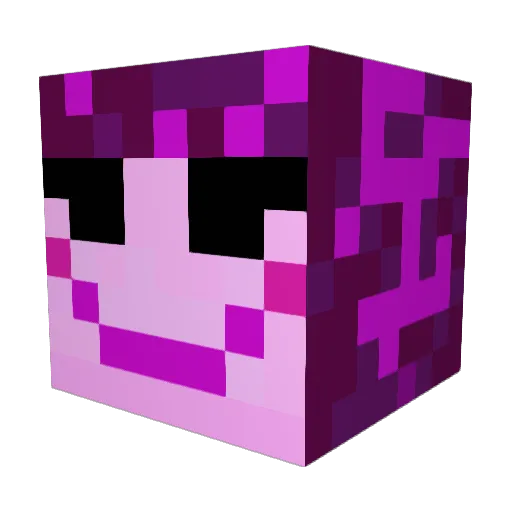 POP_B Minecraft avatar head, 3D render