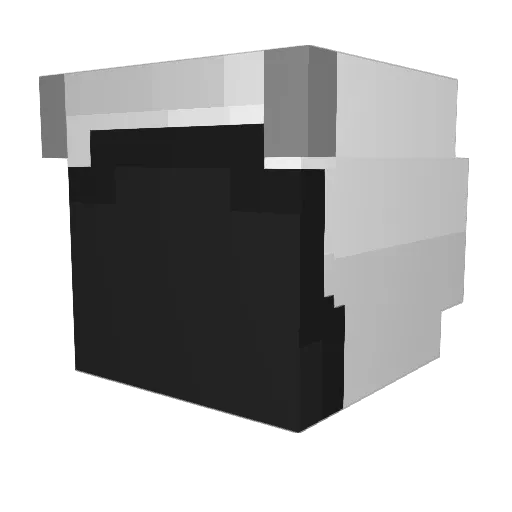 POP_STICK Minecraft avatar head, 3D render