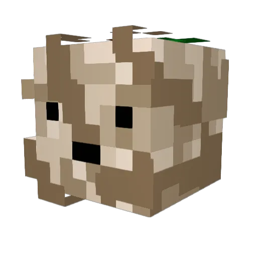 PORCH213 Minecraft avatar head, 3D render