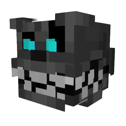 PORUZ_31 Minecraft avatar head, 3D render
