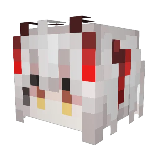 POS9876 Minecraft avatar head, 3D render