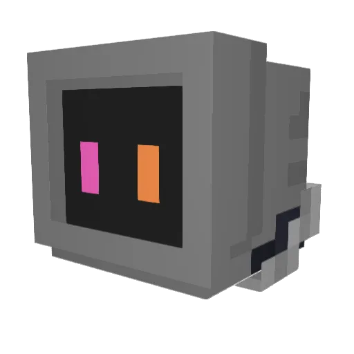 POSIPAK Minecraft avatar head, 3D render