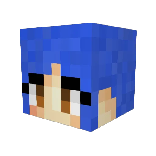 POTATOES Minecraft avatar head, 3D render
