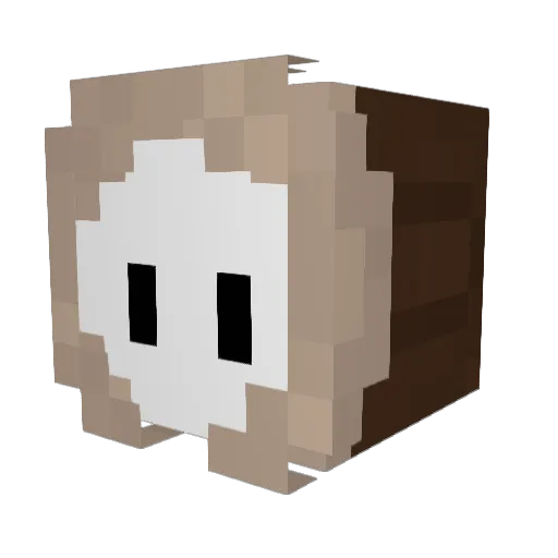 POTENTATE68 Minecraft avatar head, 3D render