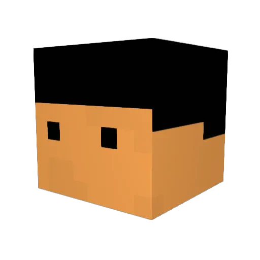 POTRTO2529 Minecraft avatar head, 3D render
