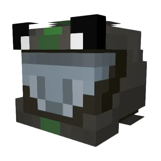 POTUS_Caboose Minecraft avatar head, 3D render