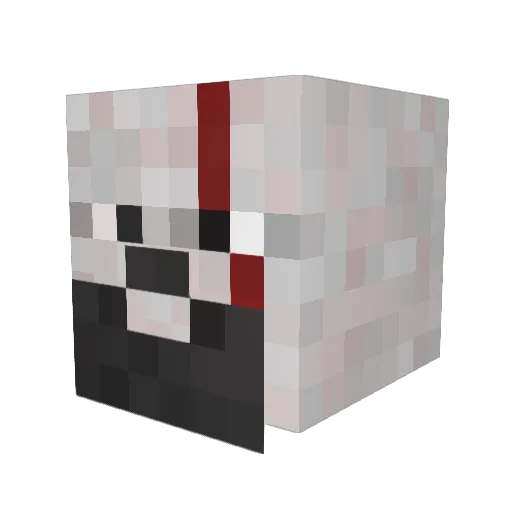 POTXEN Minecraft avatar head, 3D render