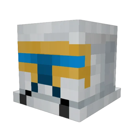 POVBIL Minecraft avatar head, 3D render