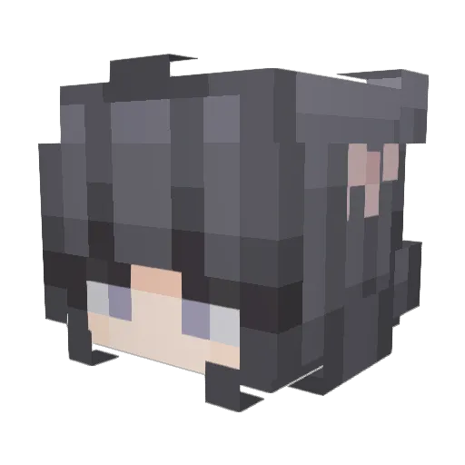 POVIDINE Minecraft avatar head, 3D render