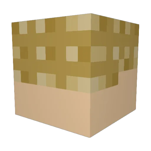 POW08 Minecraft avatar head, 3D render