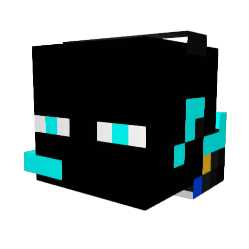 POWERDAZZZ Minecraft avatar head, 3D render