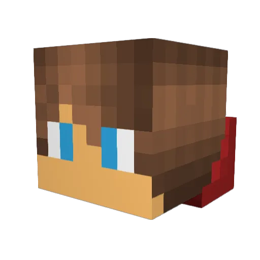 POiTv2 Minecraft avatar head, 3D render