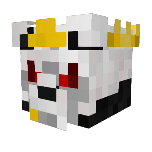POmelO_Gc Minecraft avatar head, 3D render