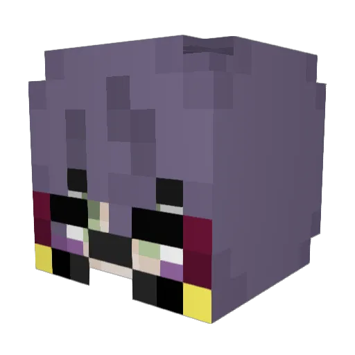 PP1730 Minecraft avatar head, 3D render
