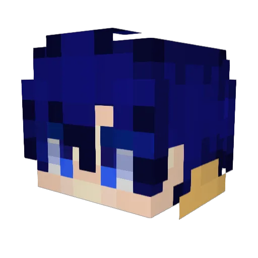 PP950 Minecraft avatar head, 3D render