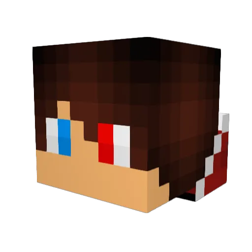 PPANGWOO Minecraft avatar head, 3D render