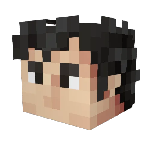 PPDotDLL Minecraft avatar head, 3D render