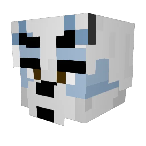 PPG699 Minecraft avatar head, 3D render