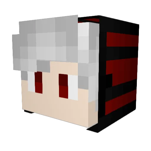 PPGAMES Minecraft avatar head, 3D render