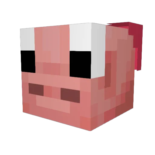 PPIPPII Minecraft avatar head, 3D render