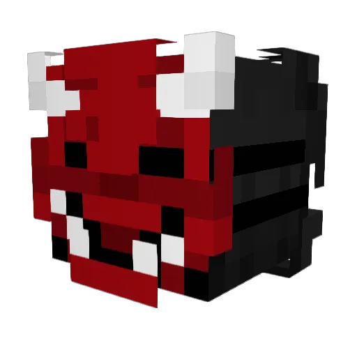 PPKLW Minecraft avatar head, 3D render