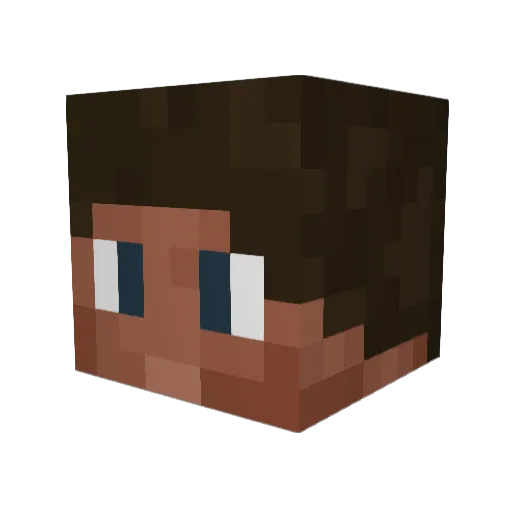 PPKumar Minecraft avatar head, 3D render